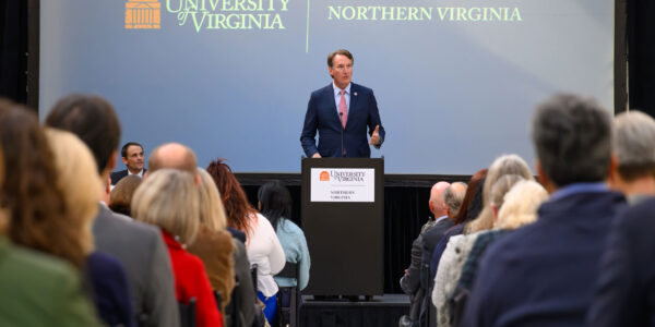 Governor Glenn Youngkin speaking at Grand Opening Celebration